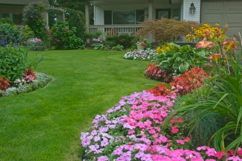 Manicured Yard 写真素材