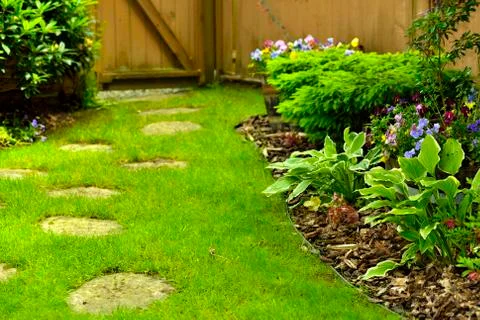 Manicured Yard 写真素材