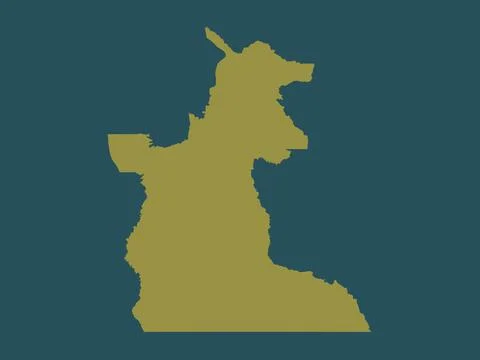 Maniema, Democratic Republic of the Congo. Solid color shape 스톡 일러스트