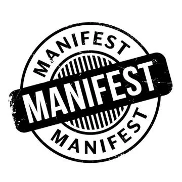 Manifest rubber stamp 스톡 일러스트