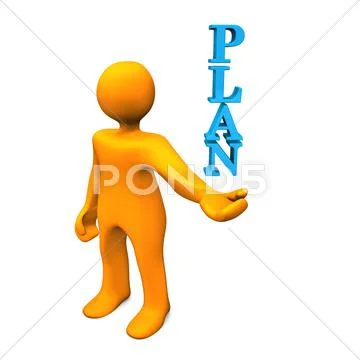 Manikin plan Stock Illustration