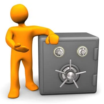 Manikin safe Stockillustratie