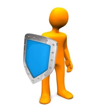 Manikin shield Stock Illustration