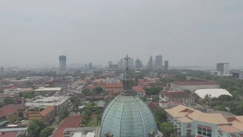 Manila Cathedral Stock Footage