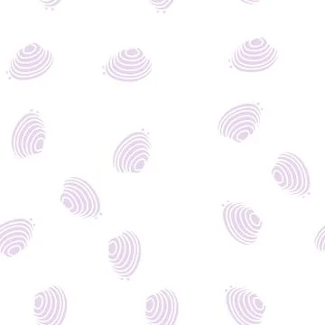 Manila clam glyph seamless pattern 库存插图