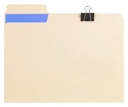 Manila folder with documents Stock Photos