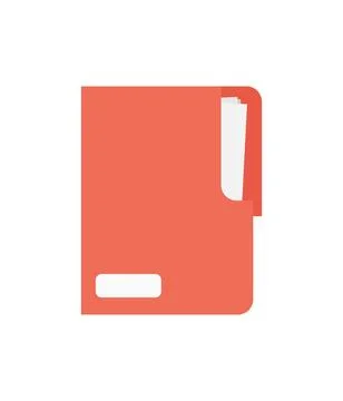 Manila folder. Paper case archive for document and reports. Illustrazione stock