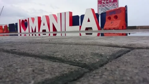 Manila Sign MS Stock Footage 155368823