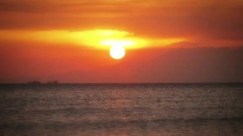 Manila Sunset Time lapse Stock Footage 10853663