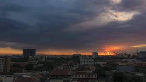 Manila sunset time lapse Stock Footage 122622139