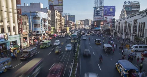 Manila Traffic Stock Footage 110835256
