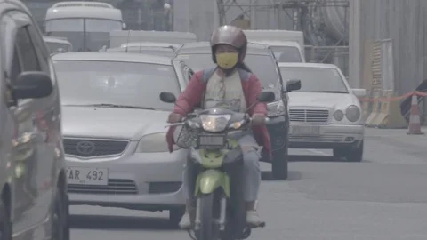 Manila Traffic Slog 3 # 10 Stock Footage 73918657