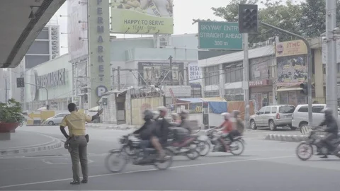 Manila Traffic Slog 3 # 16 Stock Footage 73920190