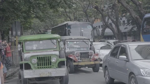 Manila Traffic Slog 3 # 2 Stock Footage 73913697