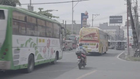 Manila Traffic Slog 3 # 3 Stock Footage 73913766