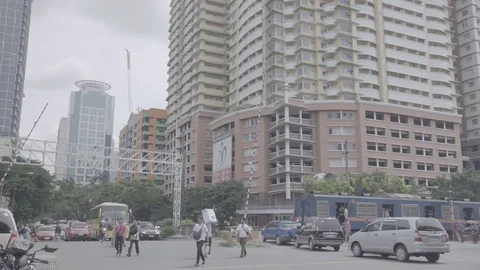 Manila Traffic Slog 3 # 4 Stock Footage 73913783