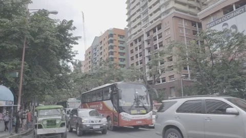 Manila Traffic Slog 3 # 5 Stock Footage 73913815