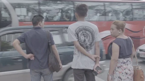 Manila Traffic Slog 3 # 9 Stock Footage 73918316