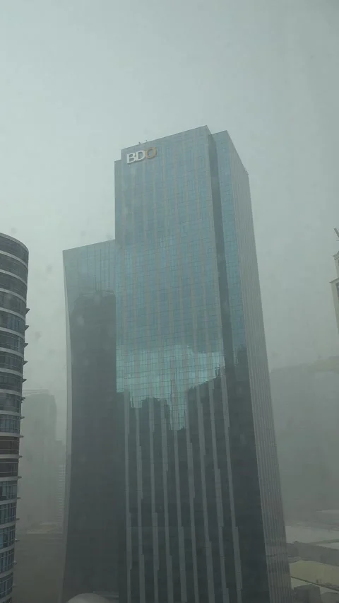 Manila Typhoon coming Stock Footage 130303397