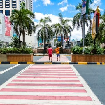 Manila under Coronavirus lockdown Stock Photos