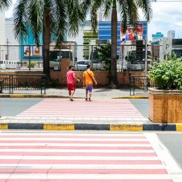 Manila under Coronavirus lockdown Stock Photos
