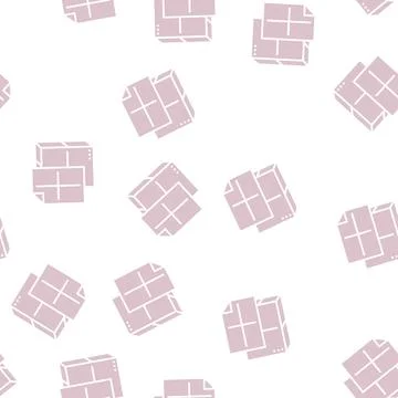 Manilla paper glyph seamless pattern Stock Illustration