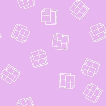 Manilla paper line seamless pattern Stock Illustration