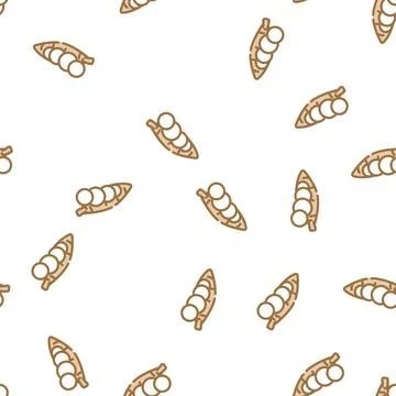 Manioc natural vegetable vector seamless pattern Stock Illustration