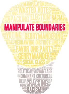 Manipulate Boundaries Word Cloud Stock-Illustration