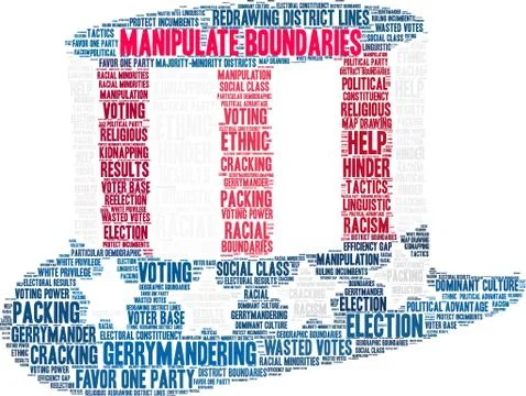 Manipulate Boundaries Word Cloud 스톡 일러스트