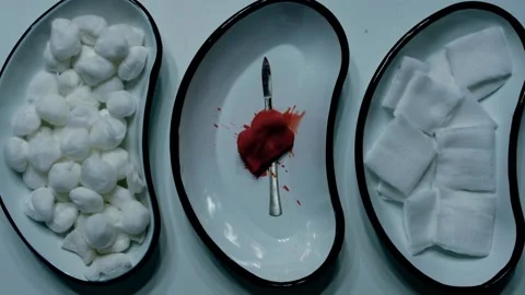 Manipulation of medical instruments Stock Footage 141682363