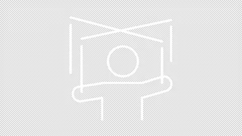Manipulation white line animation Stock Footage 273675784