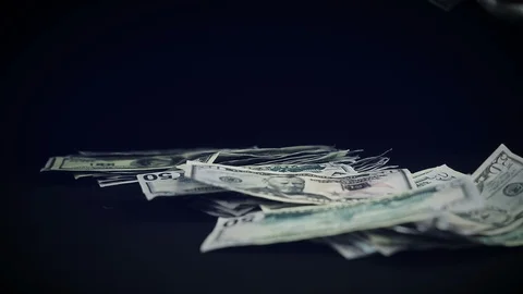Manipulations with a pack of money 스톡 동영상 97777411
