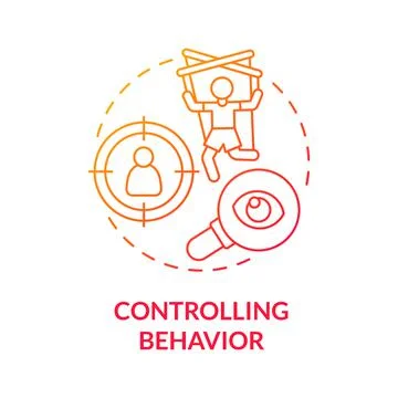 Manipulative behavior concept icon Stock Illustration