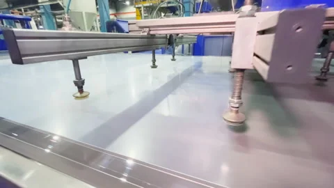 Manipulator with vacuum suckers moves to material sheet Stock-Footage 234318111