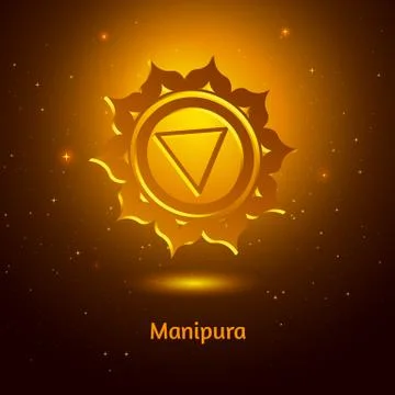 Manipura chakra Illustrazione stock