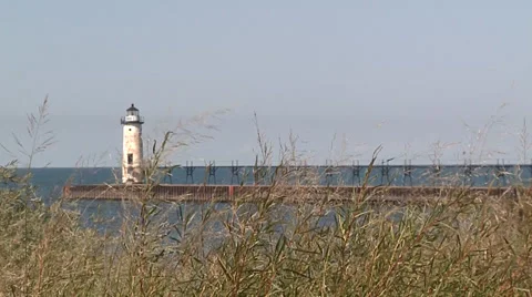 Manistee Lighthouse Vídeos de archivo 39498594