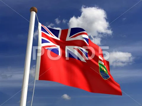 Manitoba flag canada Stock Photos