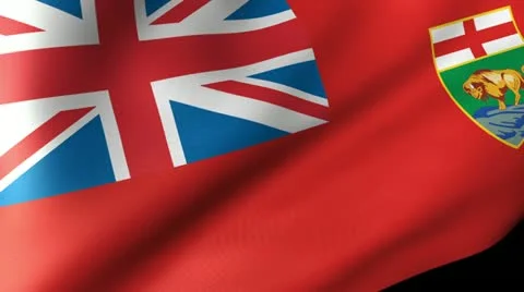 Manitoba Flag Waving Видео 11979441