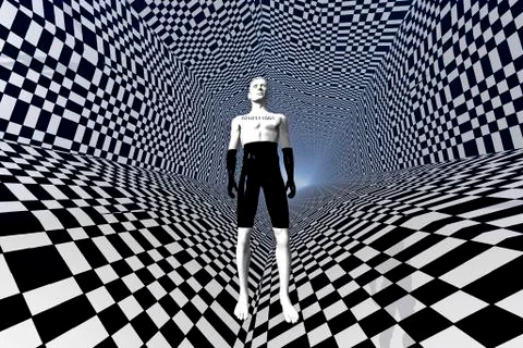 Mankinds use of binary language. Stock Illustration