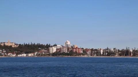 Manly Beach Australia Panorama Stock Footage 79628646