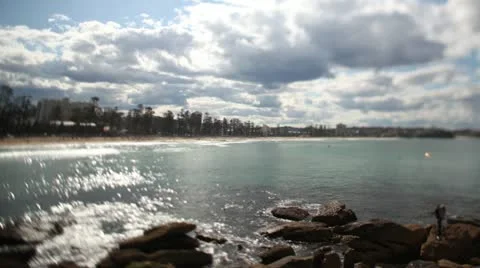 Manly Beach Australia Timelapse 2 Stock Footage 10868944
