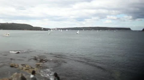 Manly Beach Australia Timelapse 4 Stock Footage 10919567