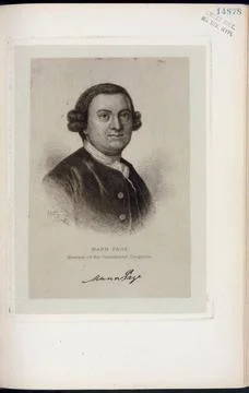 Mann Page, Member of the Continental Congress.. Prints. 1880. The Miriam a... Stock Photos