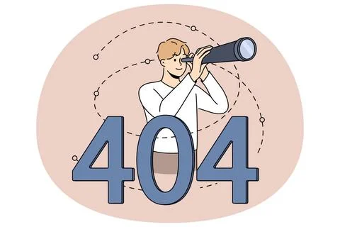 Mann sieht Fehlerseite im Internet Mann sieht Fehlerseite im Internet Copy... Stockfoto's