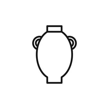 Manna Jar logo sign vector outline Stock Illustration