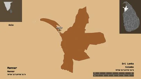 Mannar, district of Sri Lanka. Previews. Pattern イラスト素材