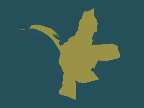 Mannar, Sri Lanka. Solid color shape Stock Illustration