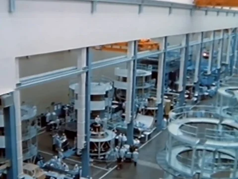 A manned breadboard test, checking an environmental control subsystem for the Stock Footage 79458869