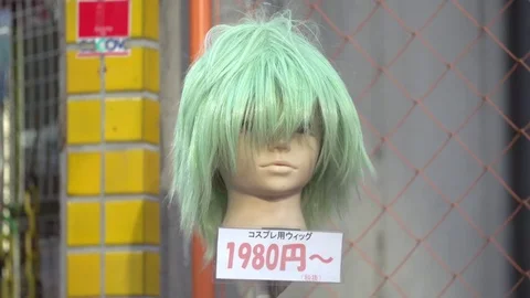 Mannequin and Wig, Tokyo Stock Footage 74168331